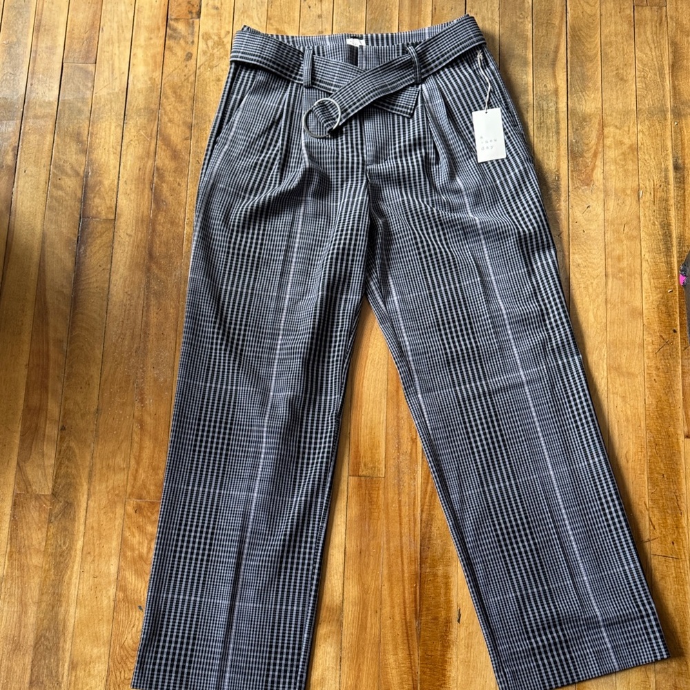 NWT a new day Women's Gray Plaid Dress Pants